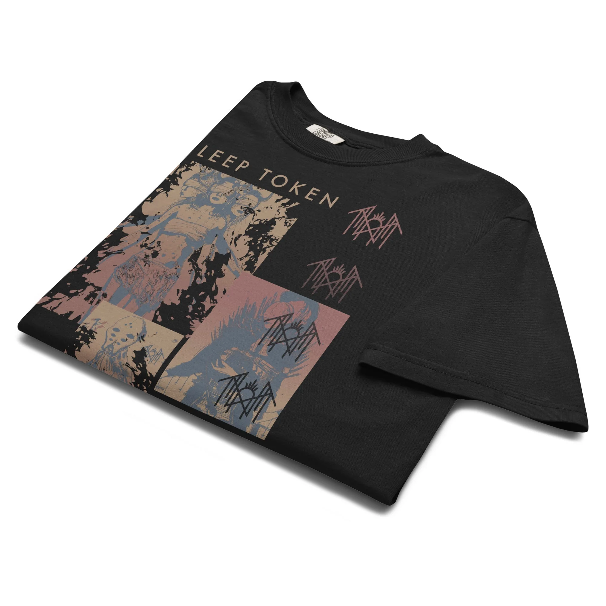 Sleep Token - Multi Hit Mineral Wash T-Shirt - Image 2