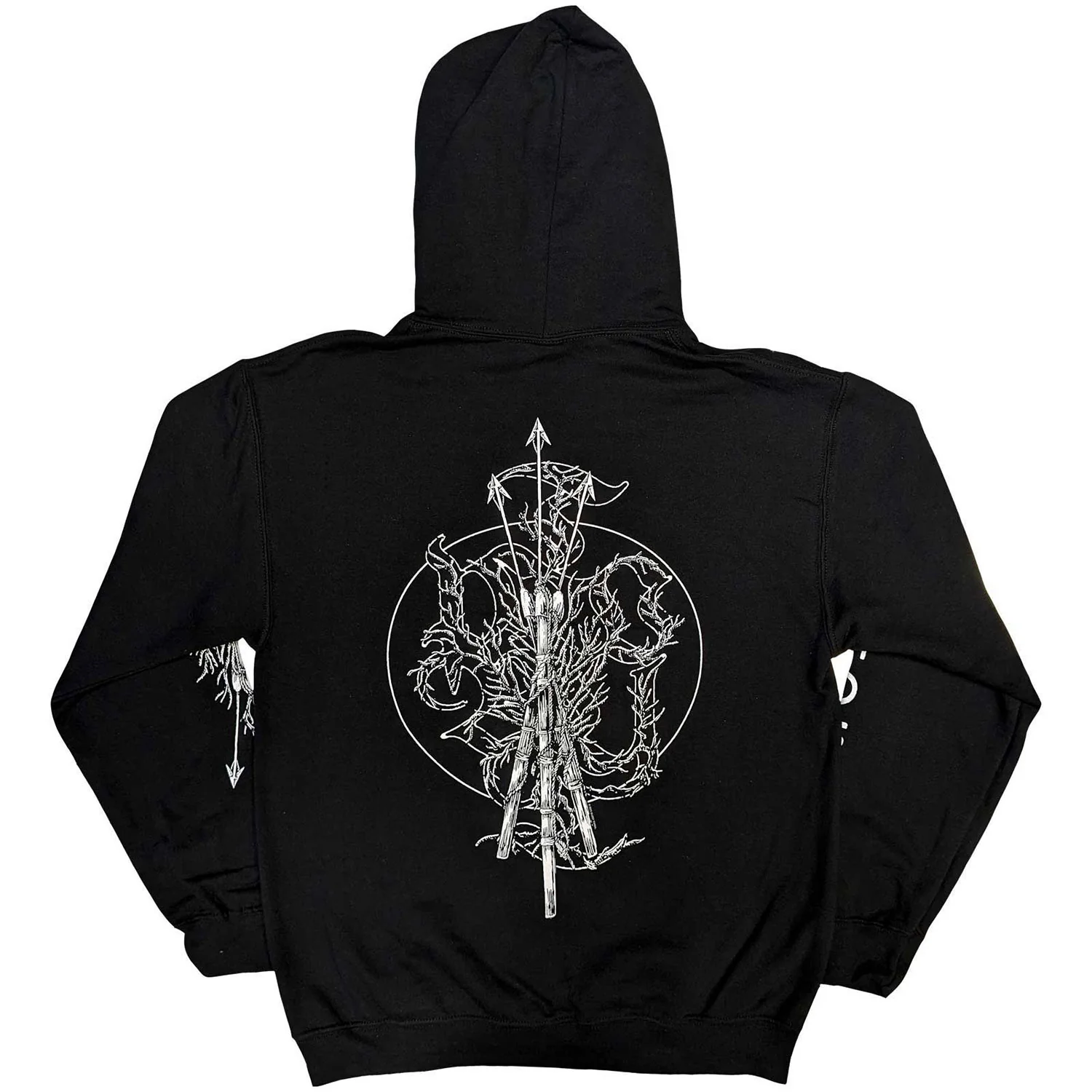 Trinity (Back Print, Sleeve Print) Hooded Sweatshirt - Image 2