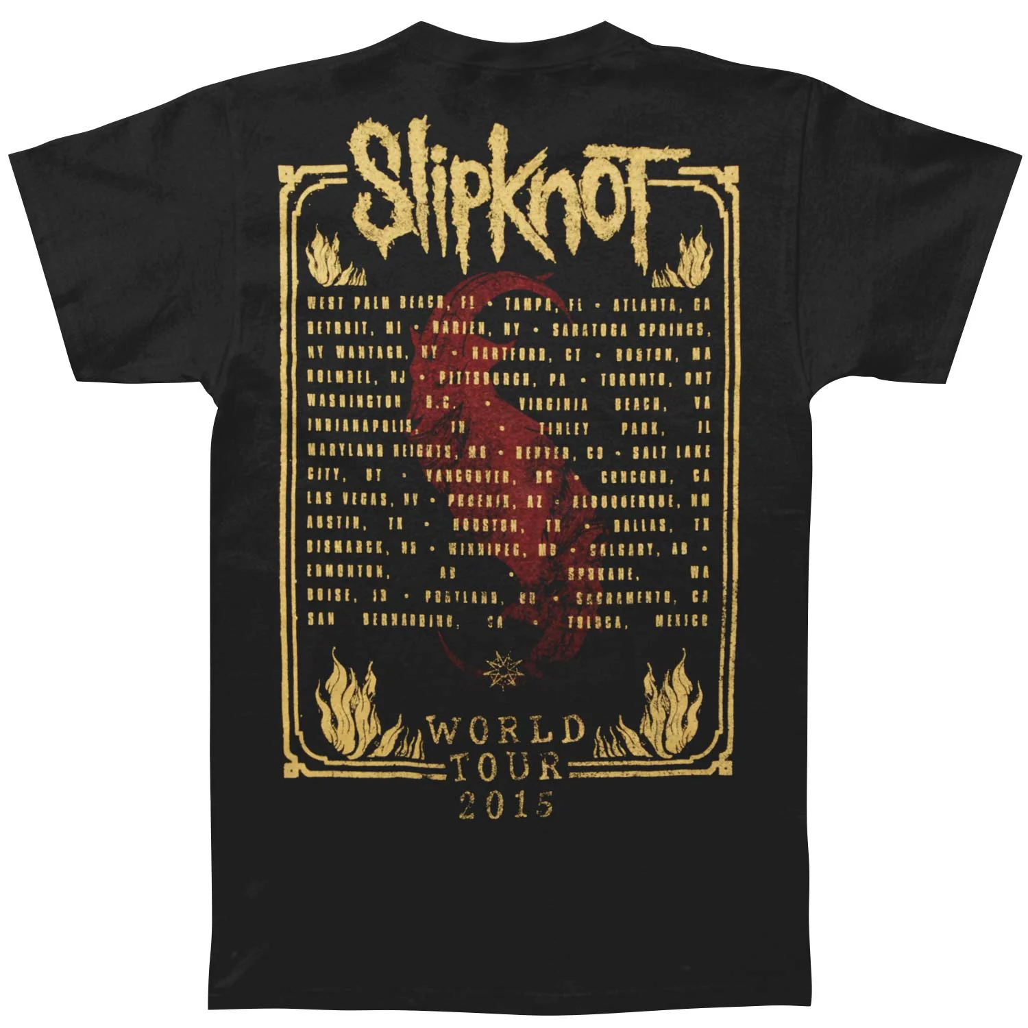 Goat Tarot 2015 Summer's Last Stand Tour T-shirt - Image 2