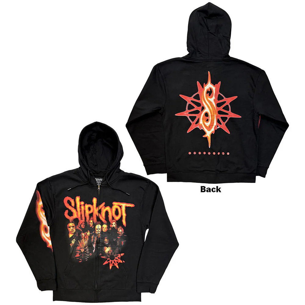 Tesf Group Photo Nonagram Zippered Hooded Sweatshirt
