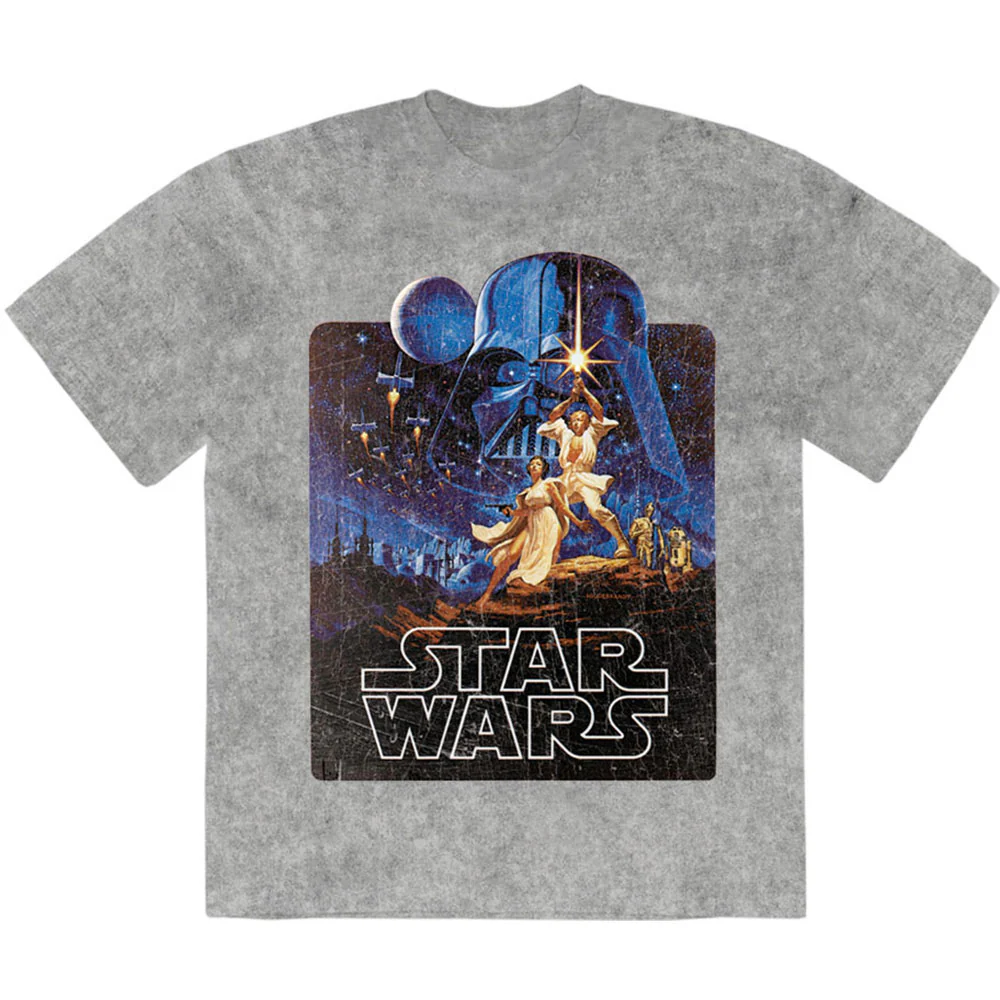 Luke & Leia Pose Stone Wash T-shirt