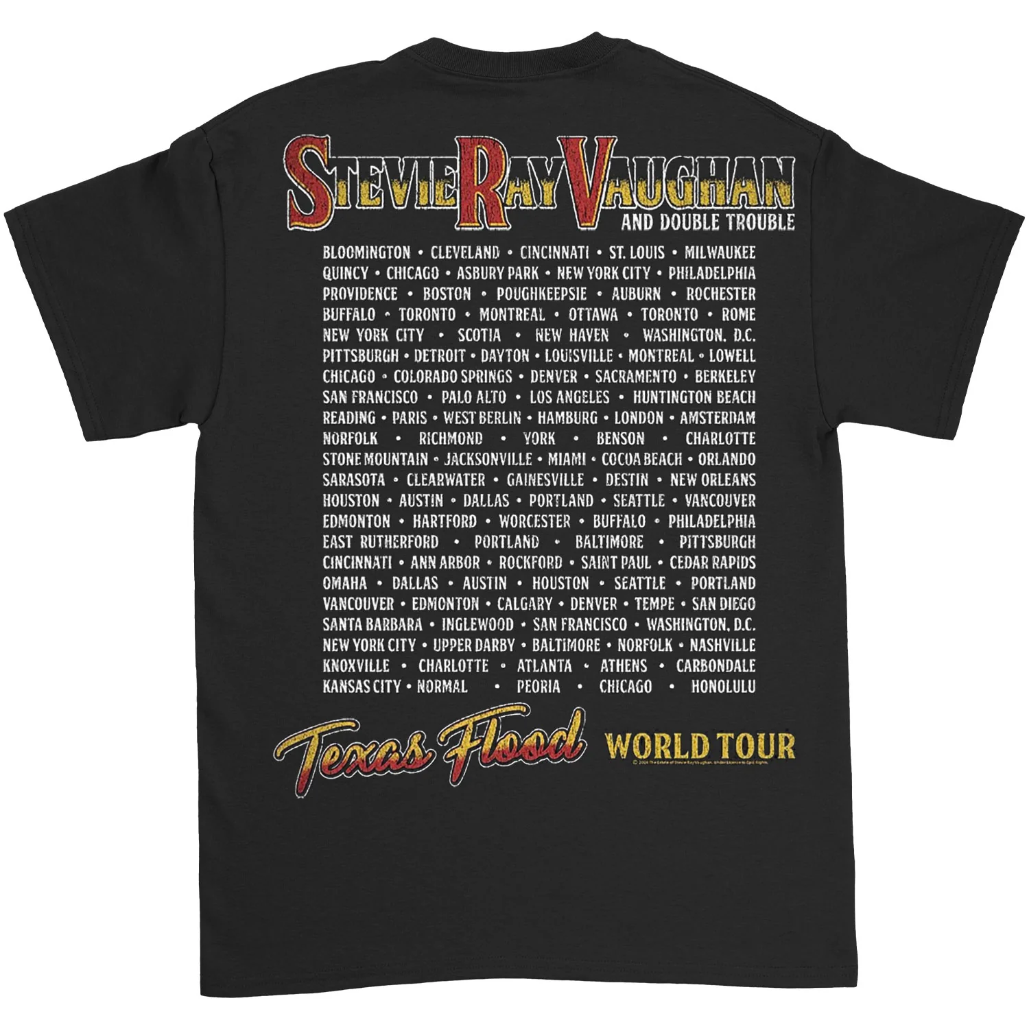 Srv Texas Flood World Tour T-shirt - Image 2