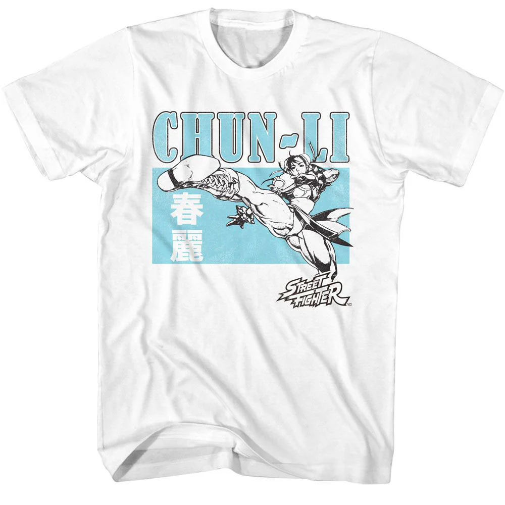 Street Fighter Chun Li Character Block T-shirt