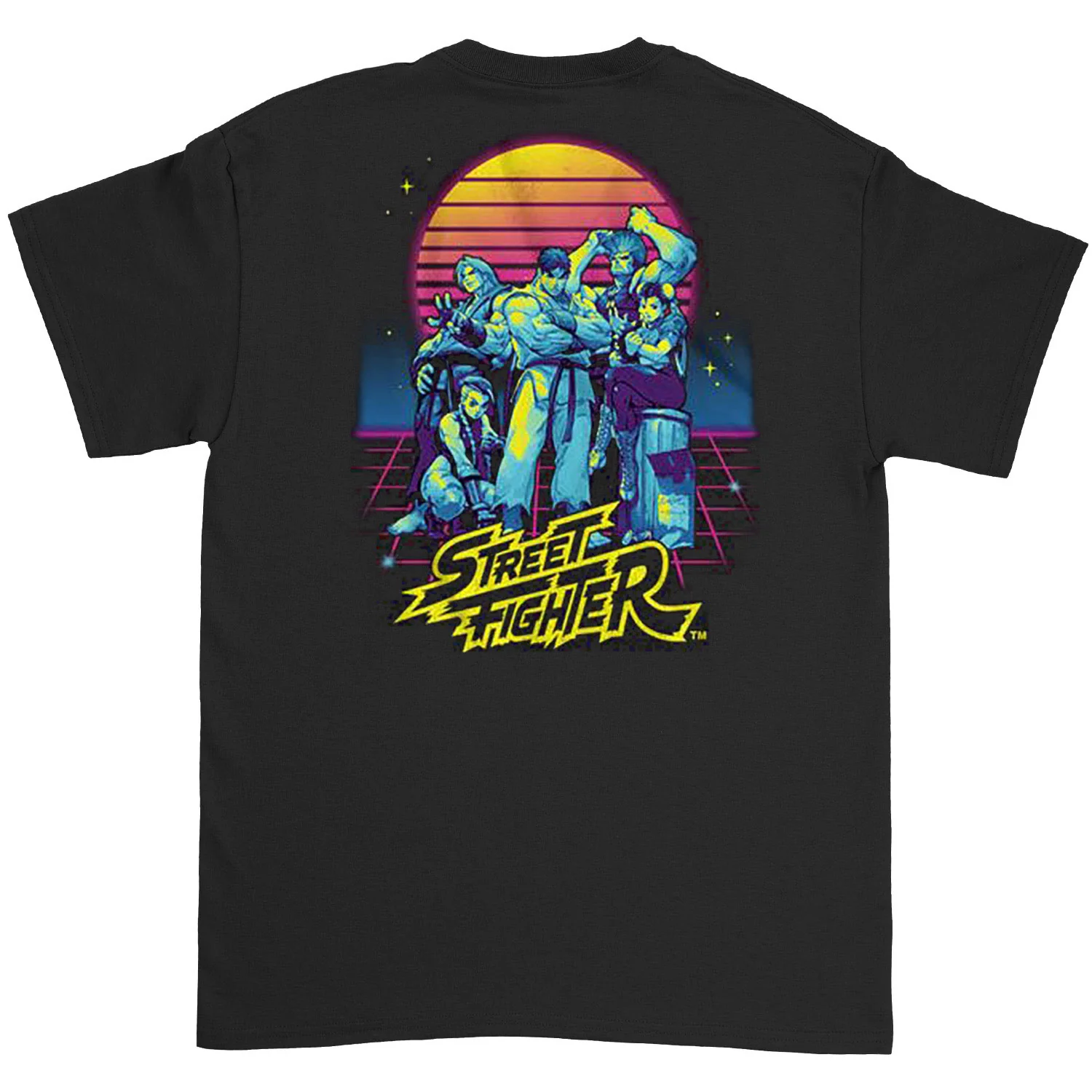 Street Fighter Synthwave Fighter 2 T-shirt - Image 2