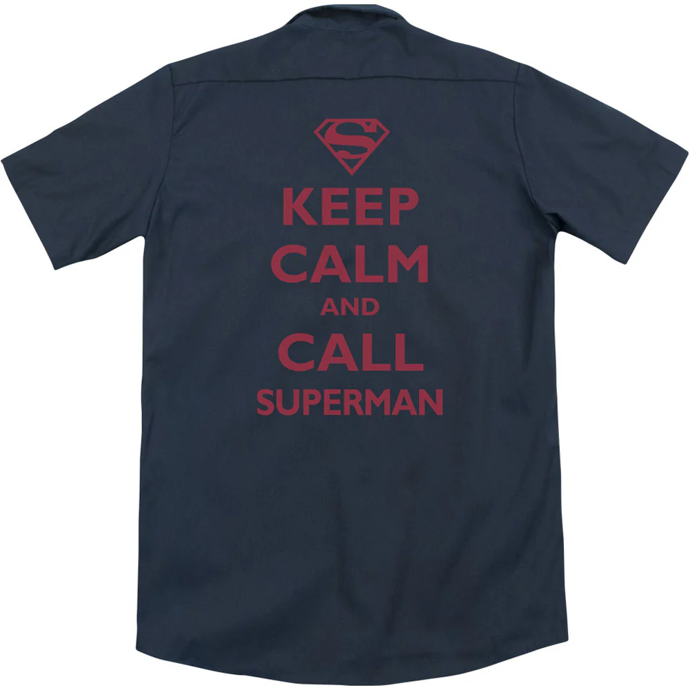 Call Superman (Back Print) Workshirt - Image 2