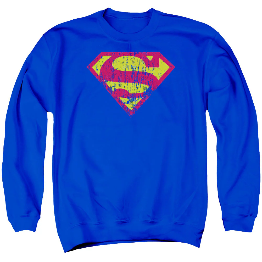 Classic Logo Distressed Adult Sweatshirt