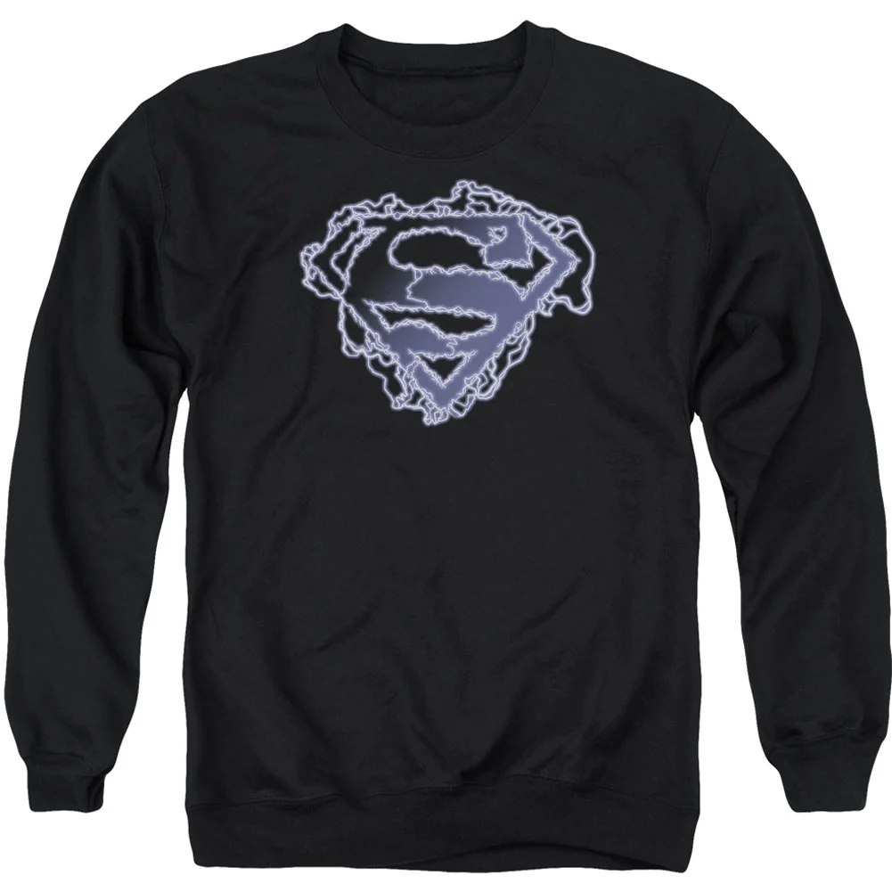 Electric Supes Shield Adult Sweatshirt