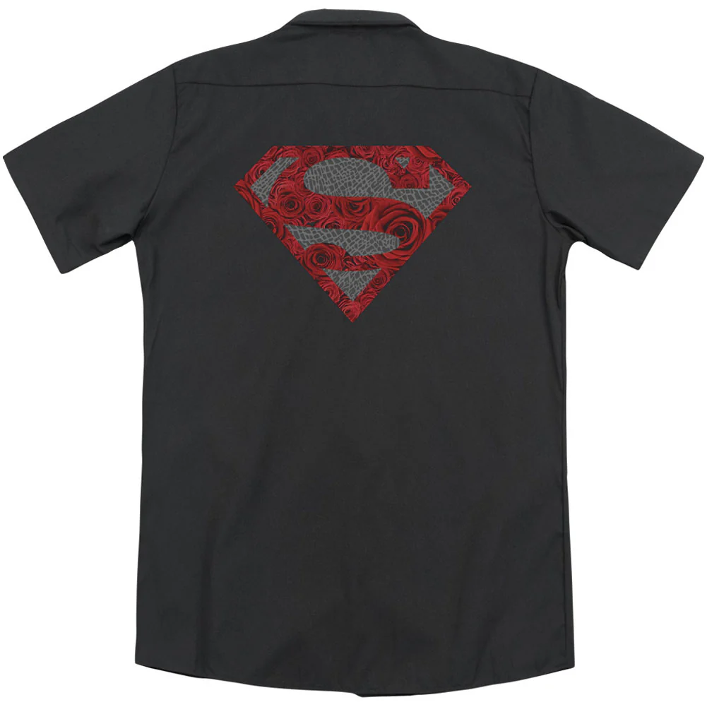 Elephant Rose Shield(Back Print) Workshirt - Image 2