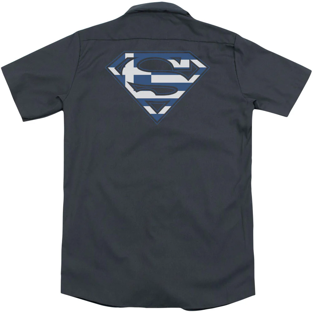 Greek Shield (Back Print) Workshirt - Image 2