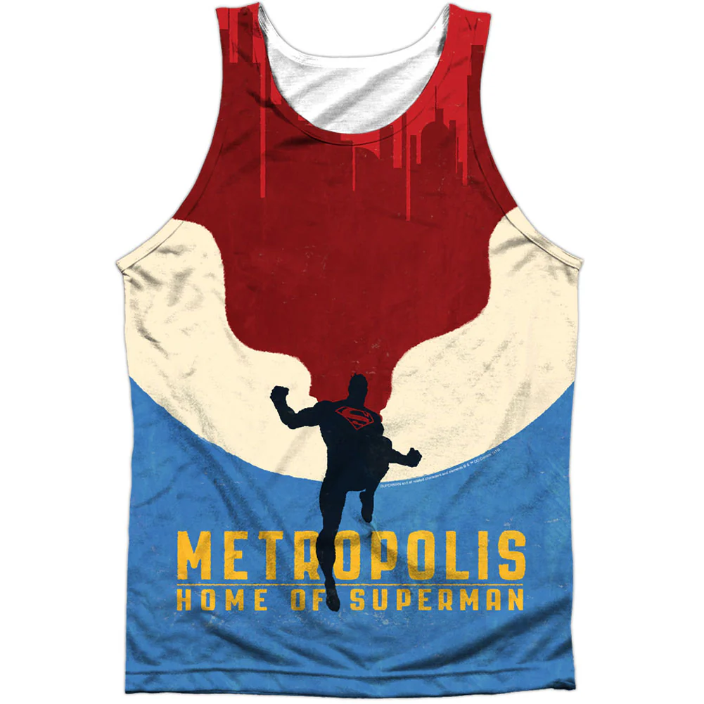 Home 100% Poly Front/Back Print Mens Tank
