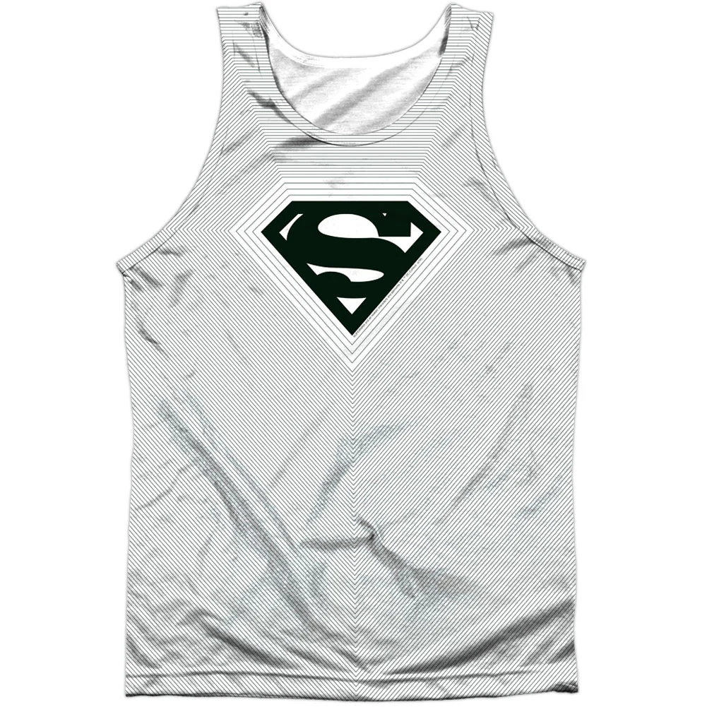 Optical Stripes 100% Poly Mens Tank