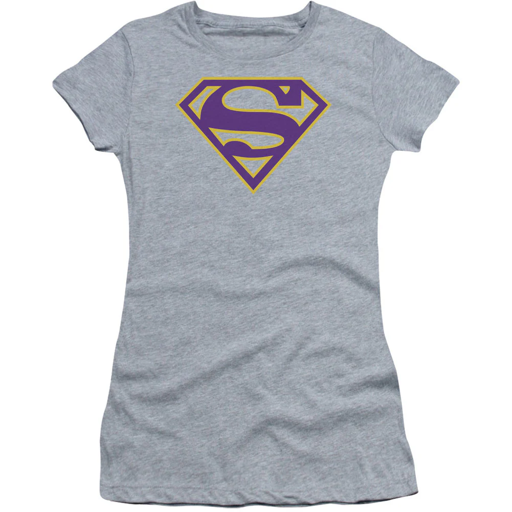 Purple & Gold Shield Cap Sleeve Junior Top