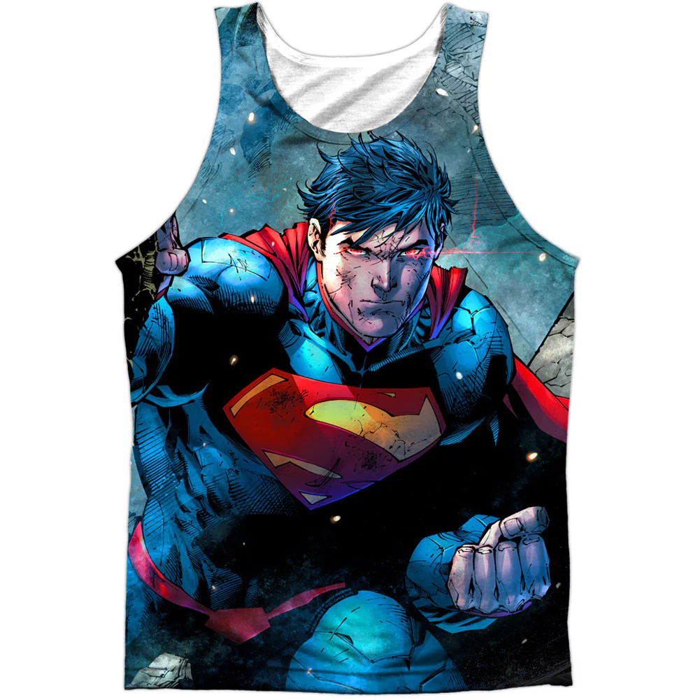 Rumble 100% Poly Front/Back Print Mens Tank