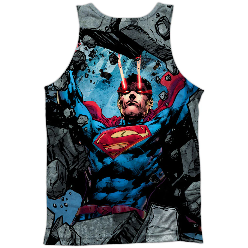 Rumble 100% Poly Front/Back Print Mens Tank - Image 2