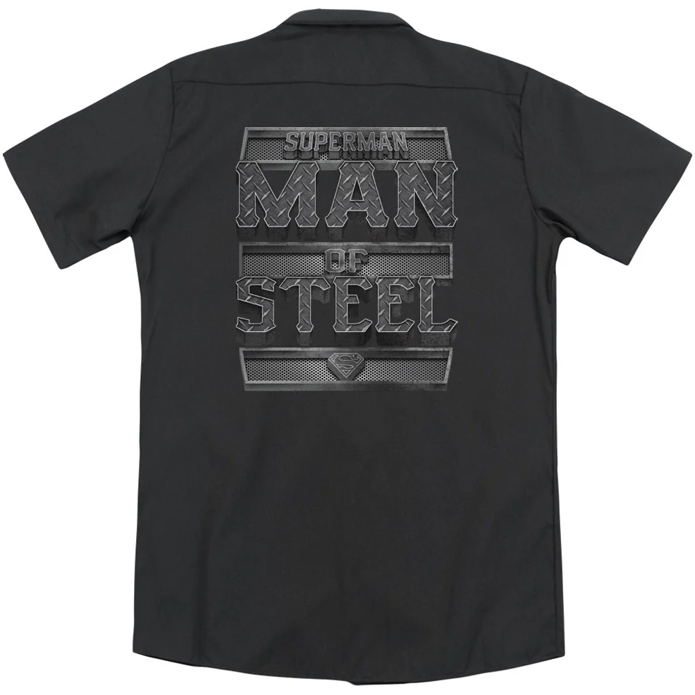 Steel Text (Back Print) Workshirt - Image 2