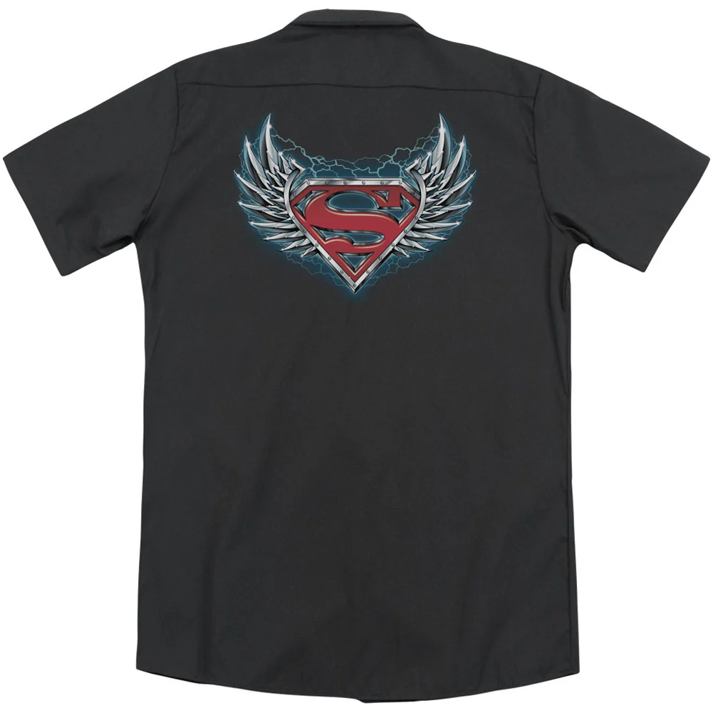 Steel Wings Logo(Back Print) Workshirt - Image 2