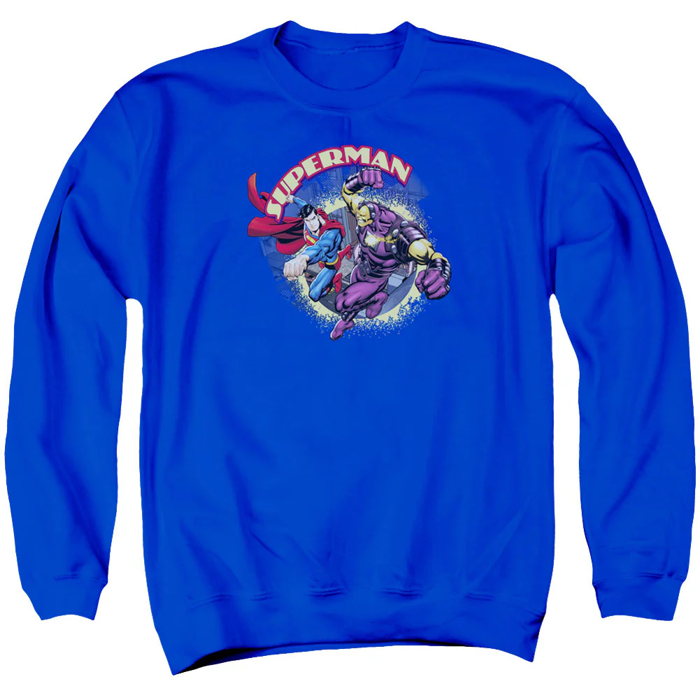 Superman Vs Mongol Adult Sweatshirt