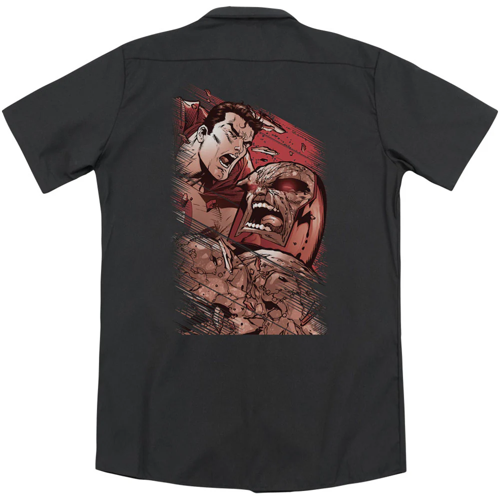 Supes Vs Darkseid(Back Print) Workshirt - Image 2