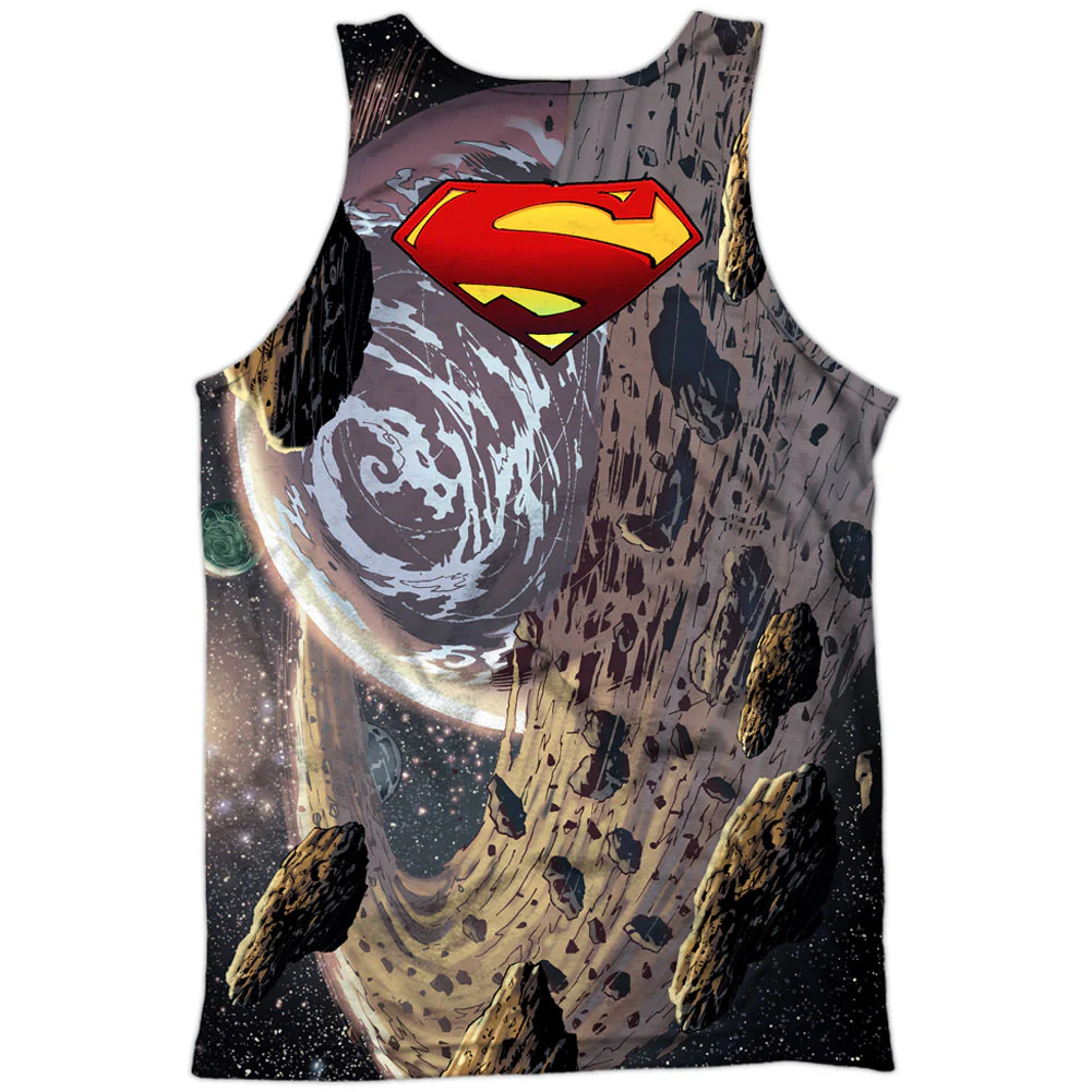 Up Up 100% Poly Front/Back Print Mens Tank - Image 2