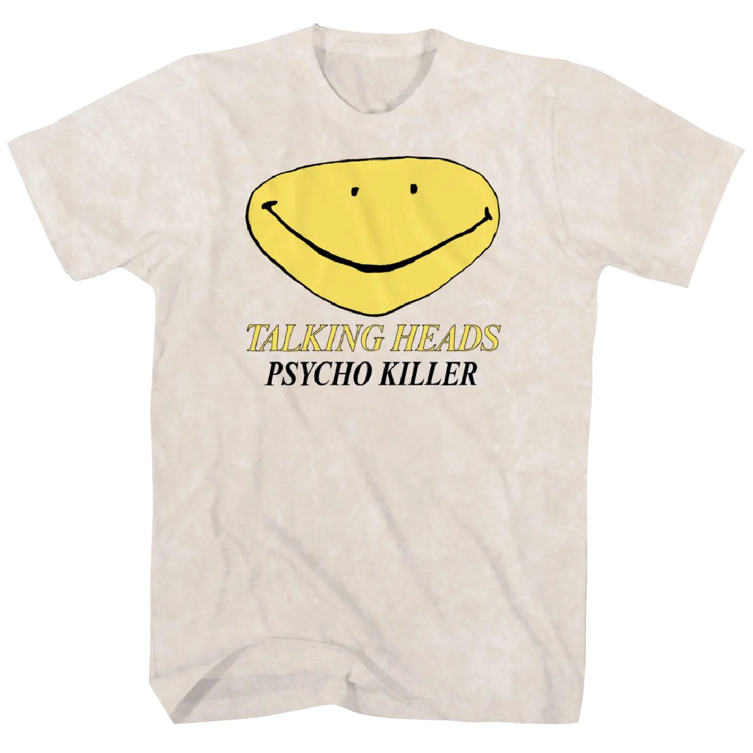 Psycho Killer Smiley Face Mineral Wash T-shirt