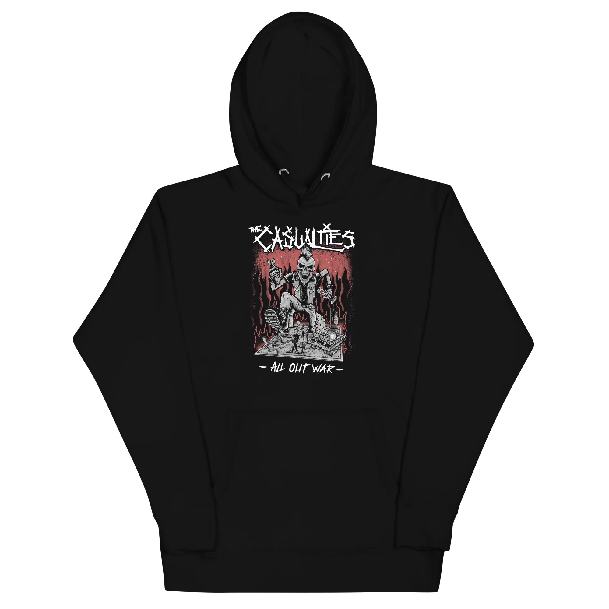 The Casualties  - All Out War Hoodie - Image 2