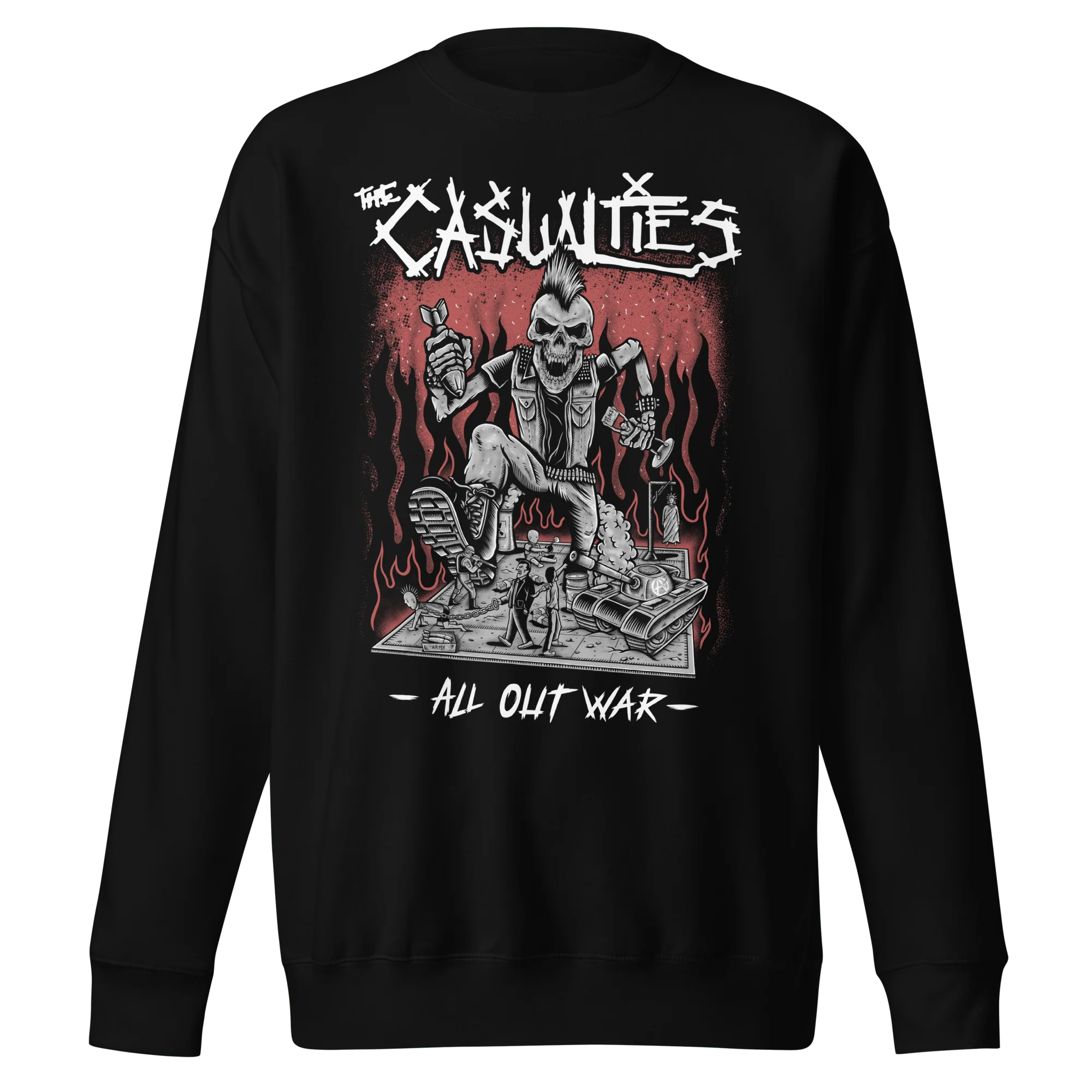 The Casualties - All Out War Sweatshirt