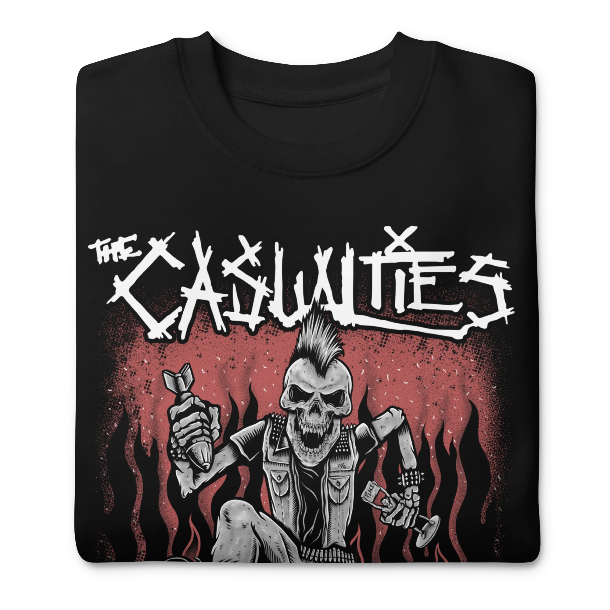 The Casualties - All Out War Sweatshirt - Image 2
