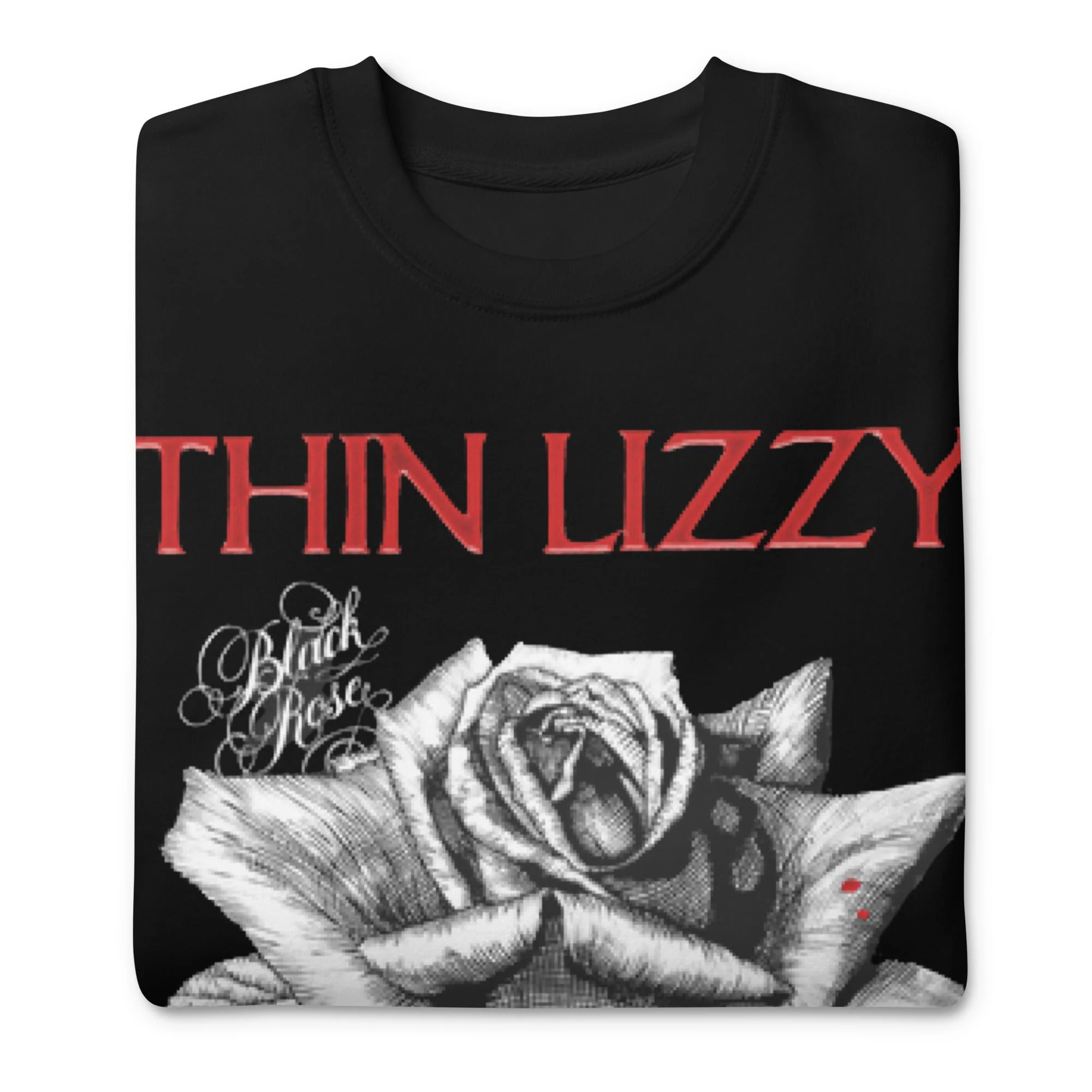 Thin Lizzy - Black Rose Jumbo Print Sweatshirt - Image 3