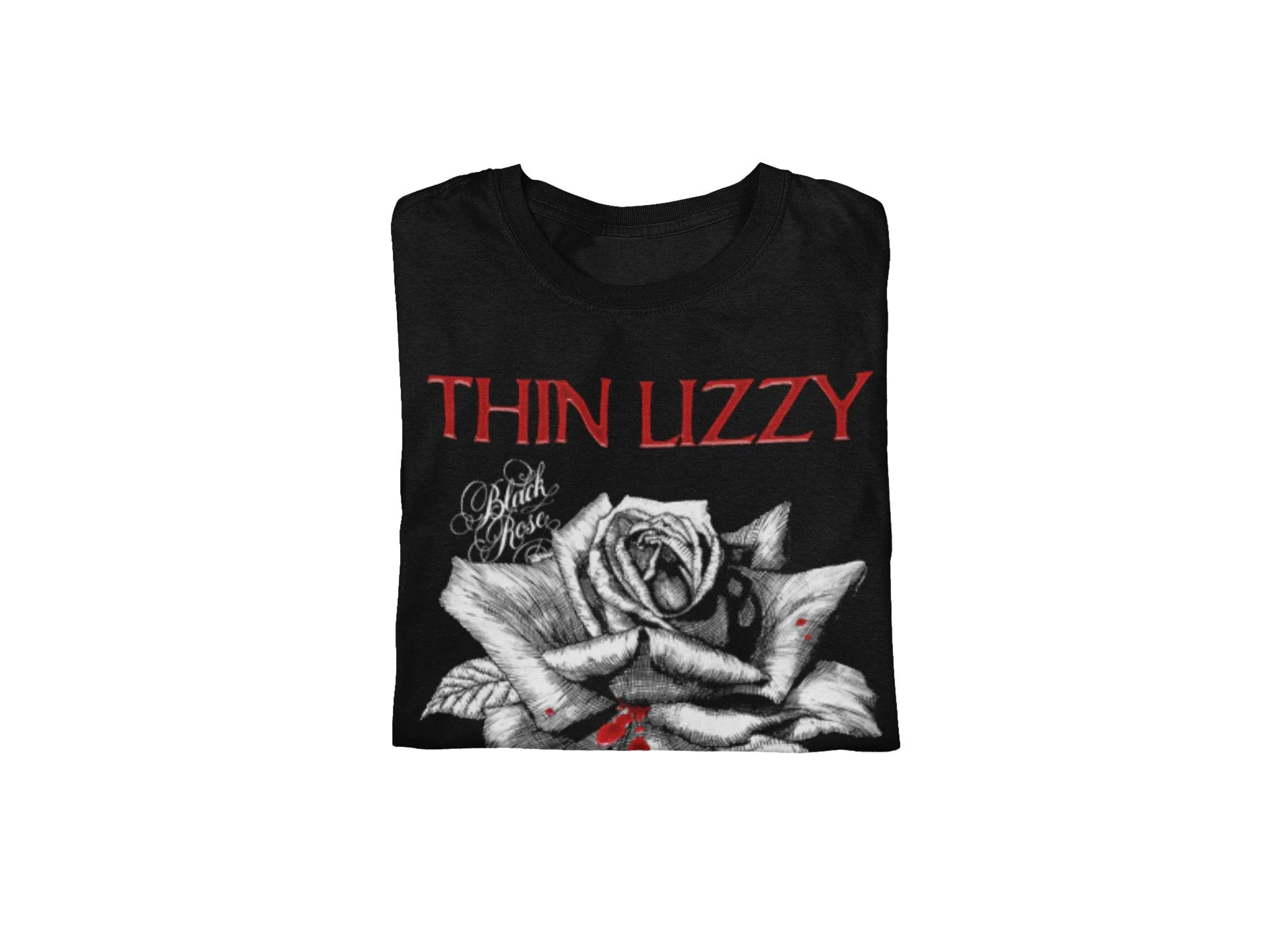 Thin Lizzy - Black Rose Jumbo Print T-Shirt - Image 3