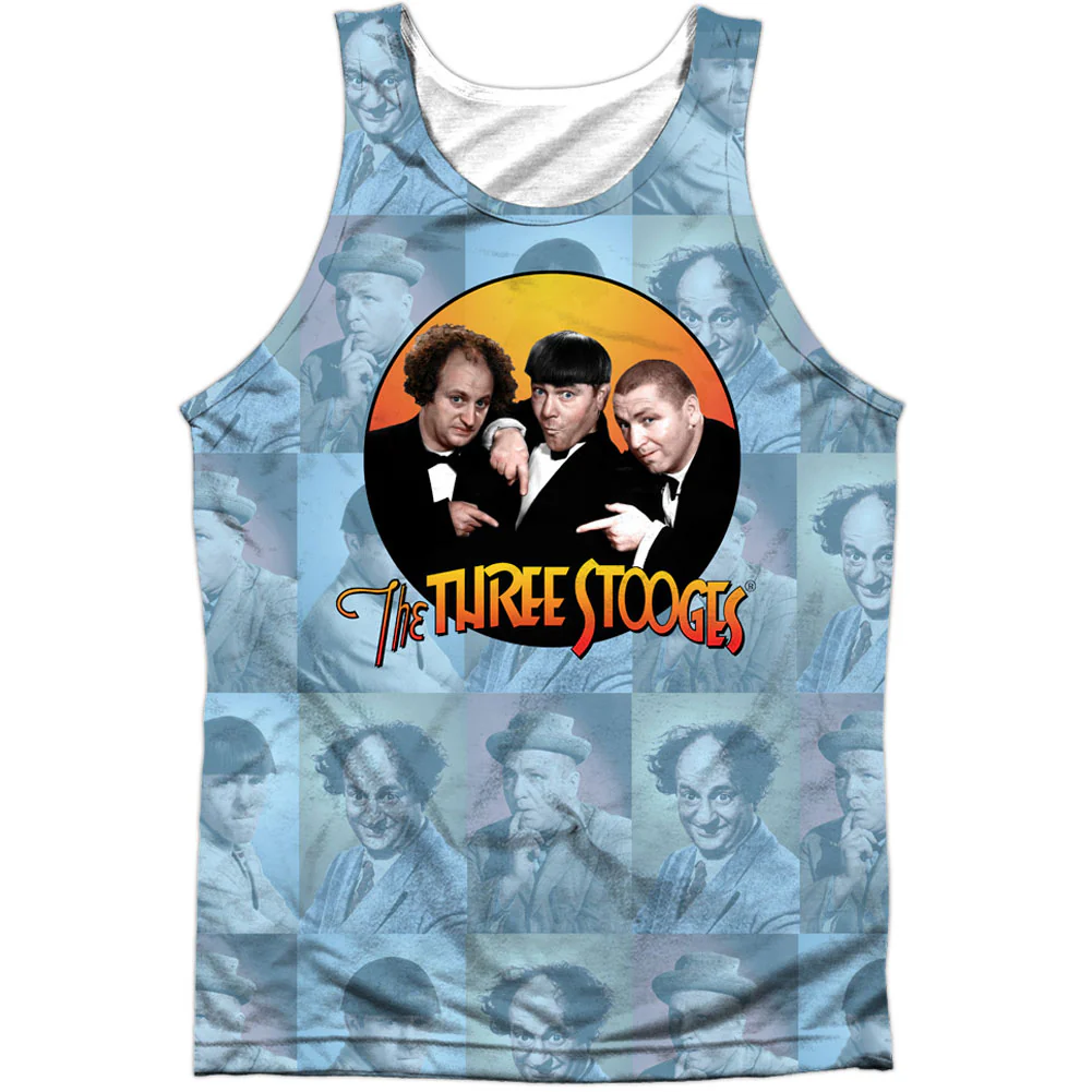 Portraits 100% Poly Front/Back Print Mens Tank