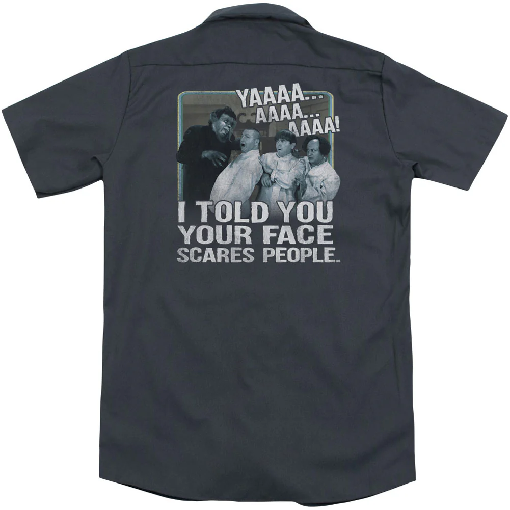 Scares People(Back Print) Workshirt - Image 2
