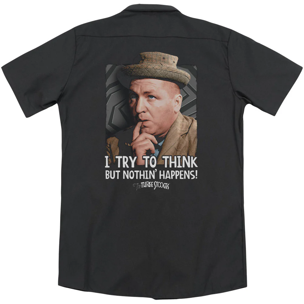 Try To Think(Back Print) Workshirt - Image 2