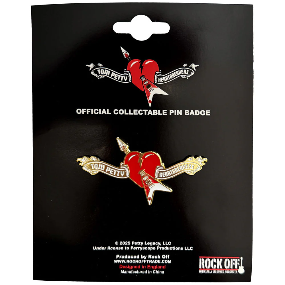 Heart Logo Pewter Pin Badge