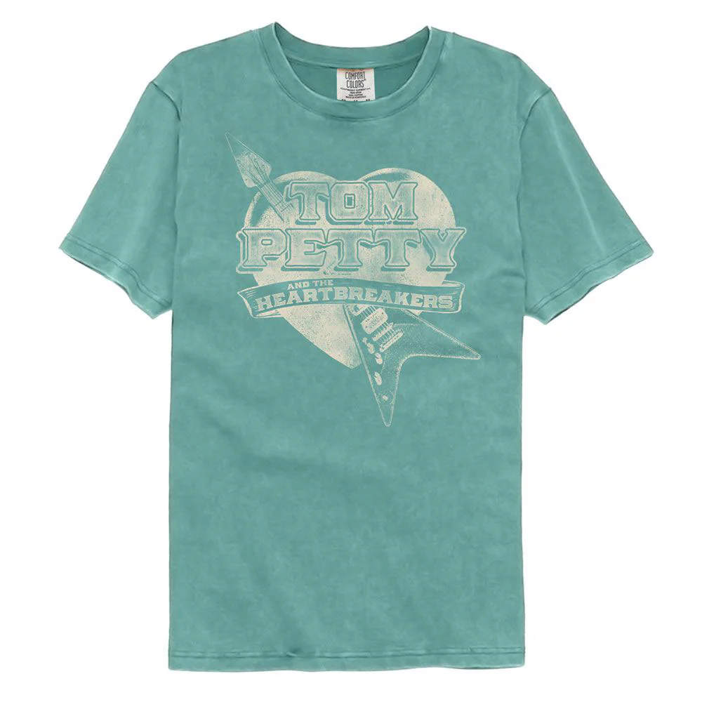 Tom Petty Guitar Heart Comfort Color T-shirt