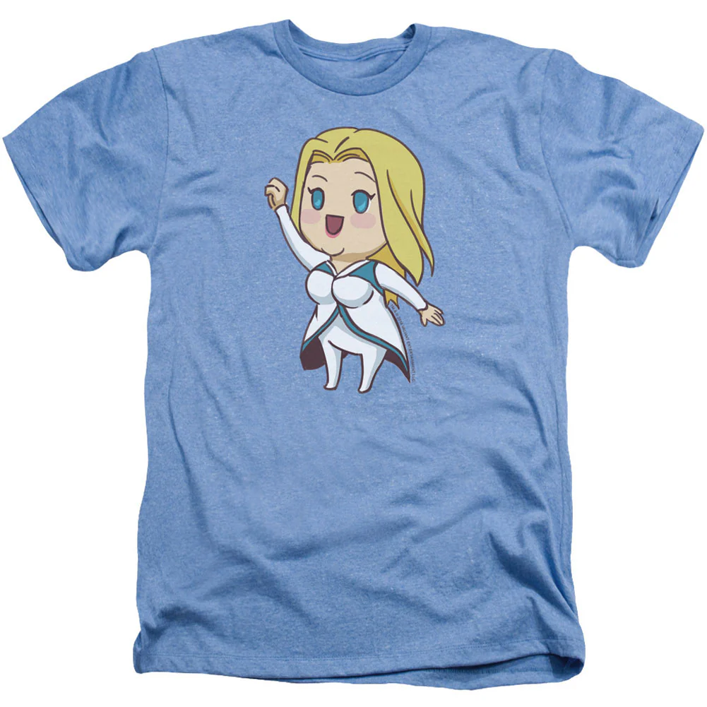 Faith Chibi Adult Heather 40% Poly T-shirt