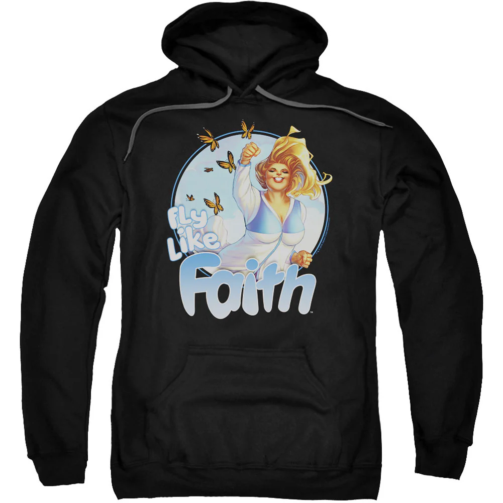 Fly Like Faith Adult 25% Poly Hooded Sweatshirt