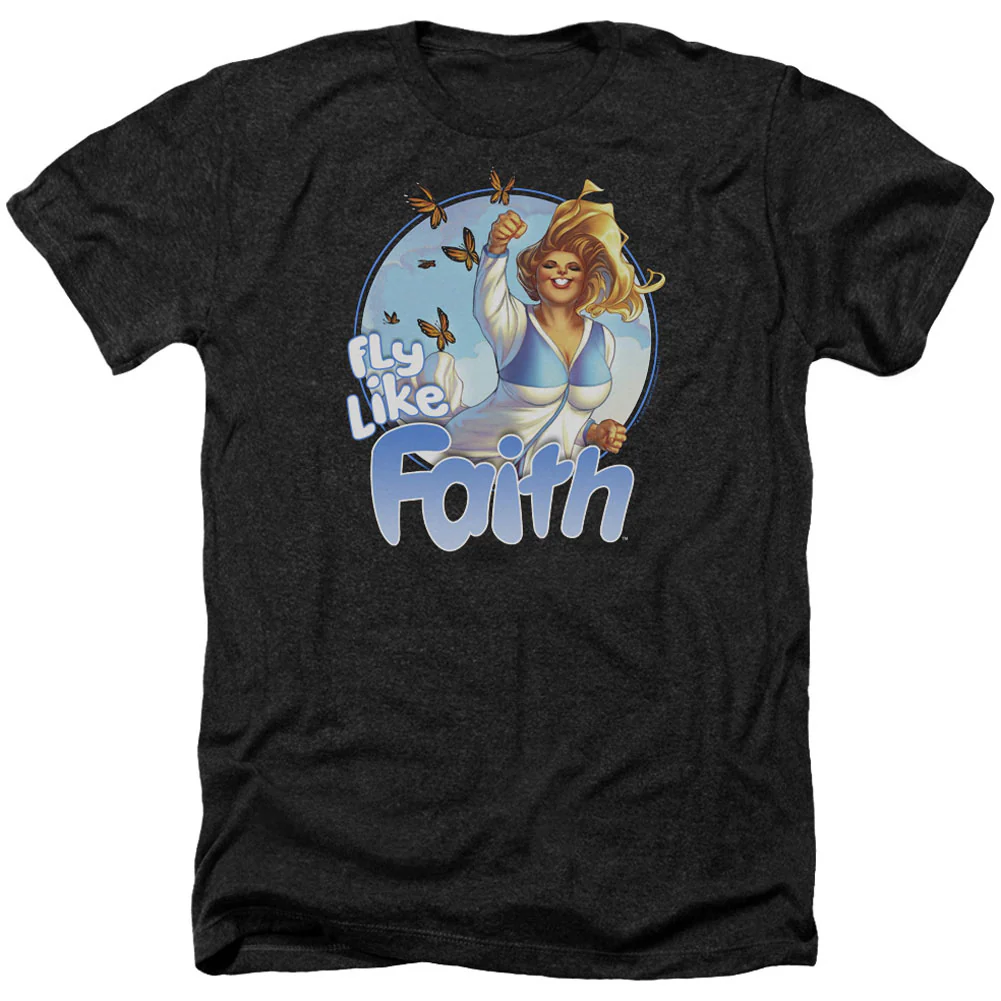 Fly Like Faith Adult Heather 40% Poly T-shirt