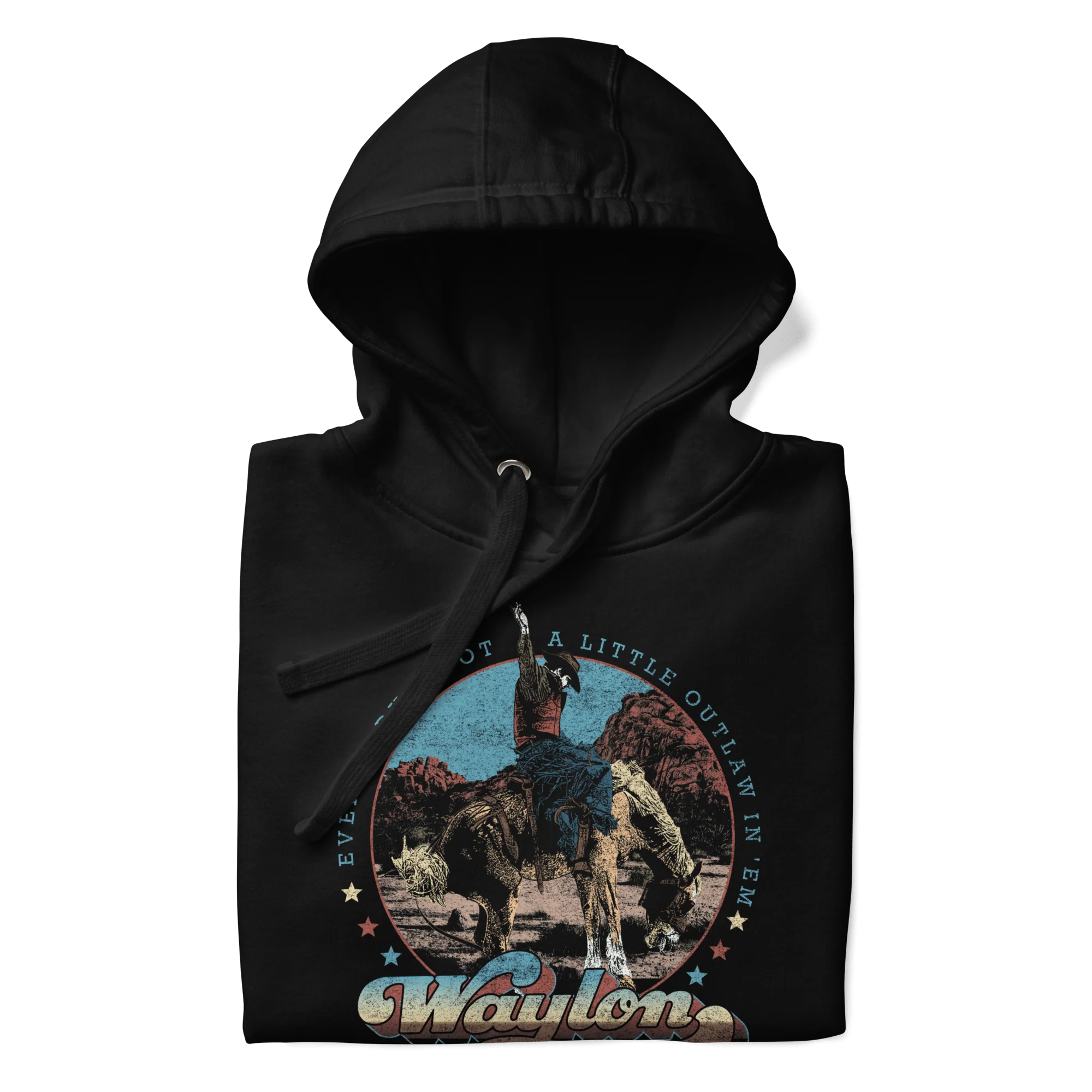Waylon Jennings - A Little Outlaw in Em Hoodie