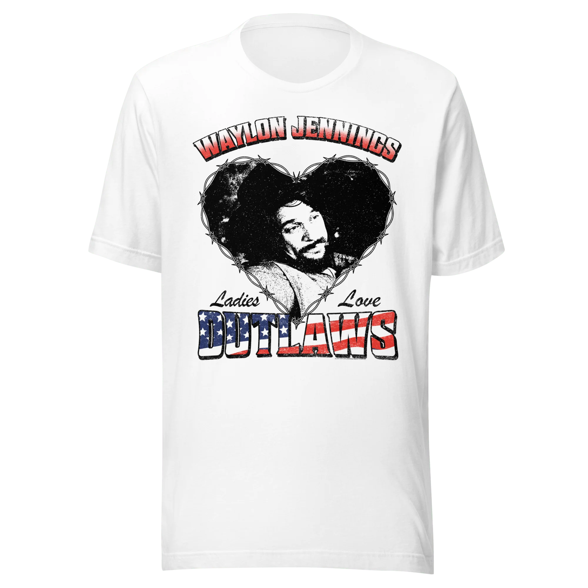 Waylon Jennings - Ladies Love Outlaws T-Shirt