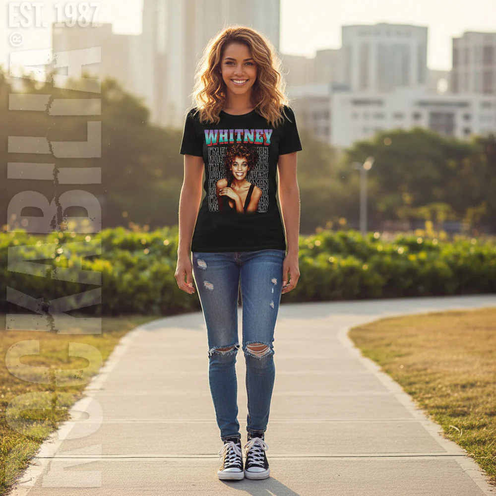 Whitney Houston Every Woman Stacked Junior Top - Image 2