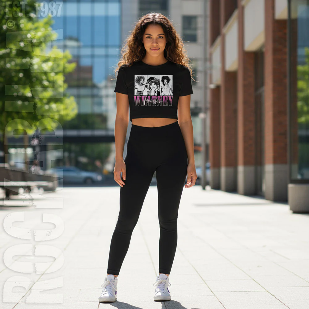 Whitney Houston Three Rectangles Junior Top - Image 2