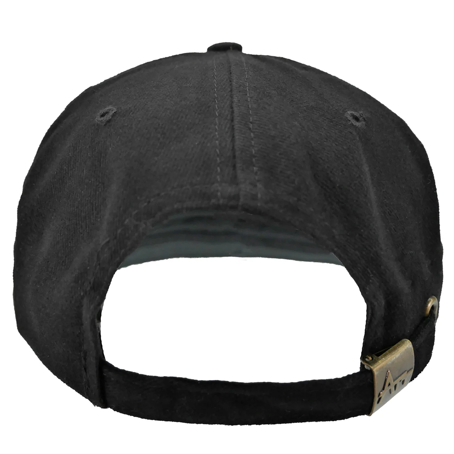 Embroidered Black & White Peppermint Logo Baseball Cap - Image 2