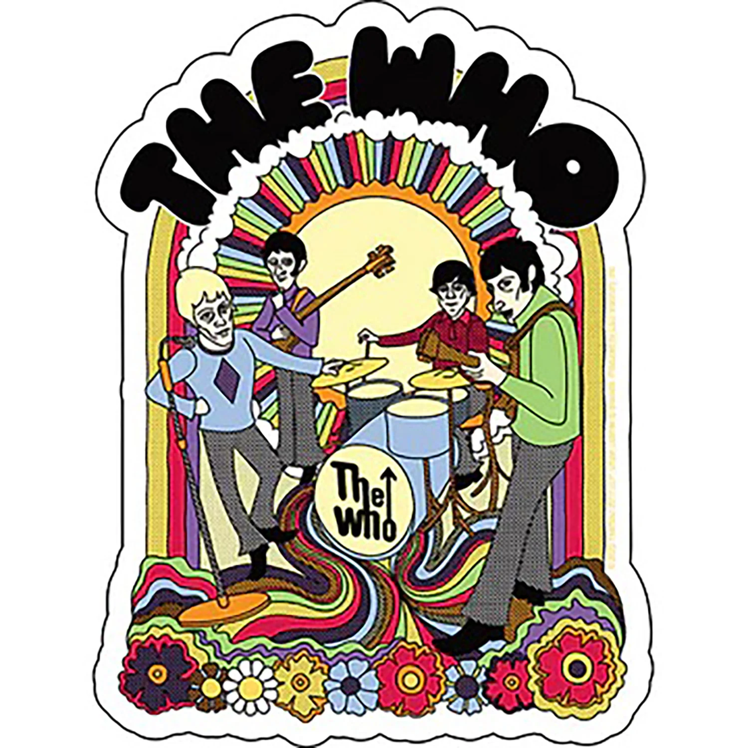 The Who Trippy Illustration Sticker