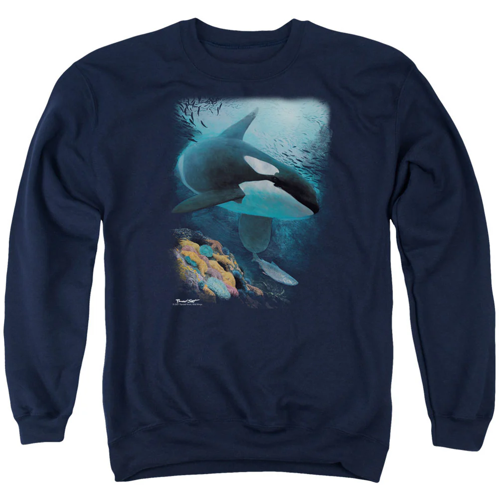 Salmon Hunter Orca Adult Sweatshirt