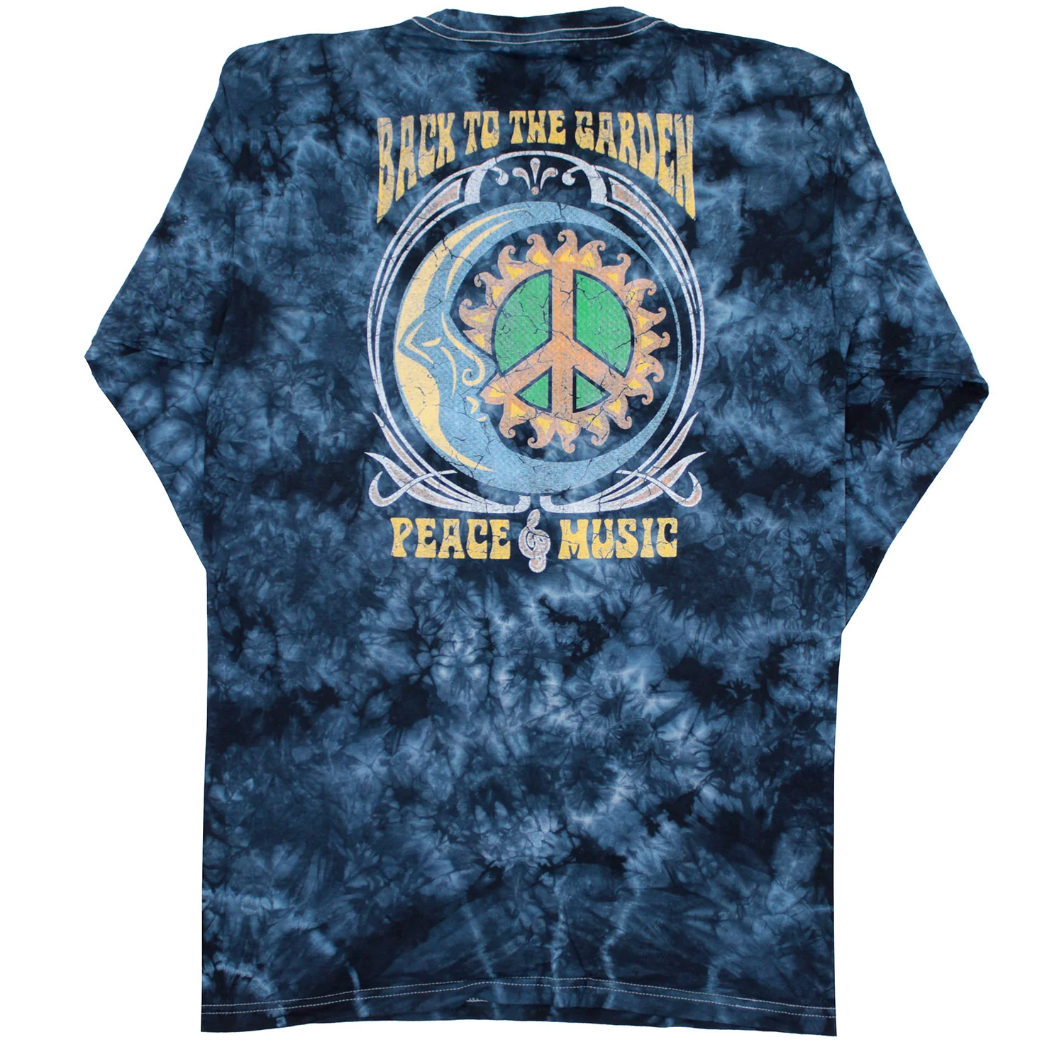Music & Peace, Love Tie Dye Long Sleeve - Image 2