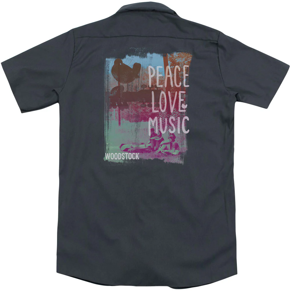 Plm(Back Print) Work Shirt - Image 2
