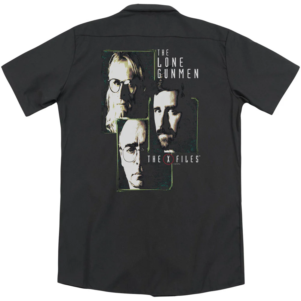 Lone Gunmen(Back Print) Workshirt - Image 2