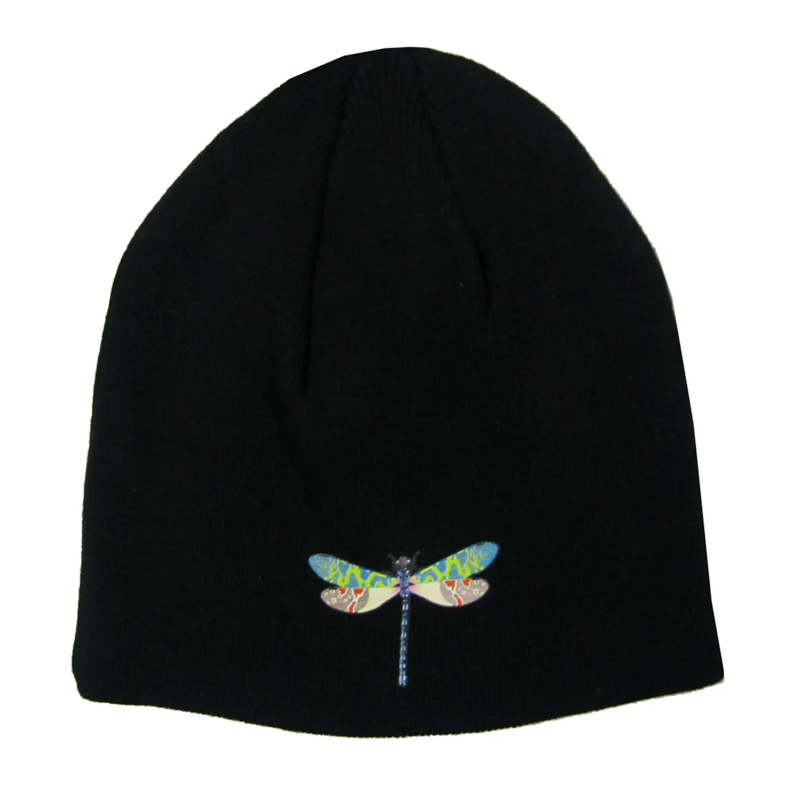 Dragonfly Black Beanie Hat Beanie - Image 2