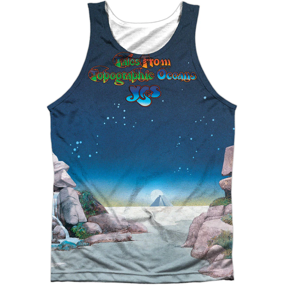 Topographic Oceans 100% Poly Mens Tank