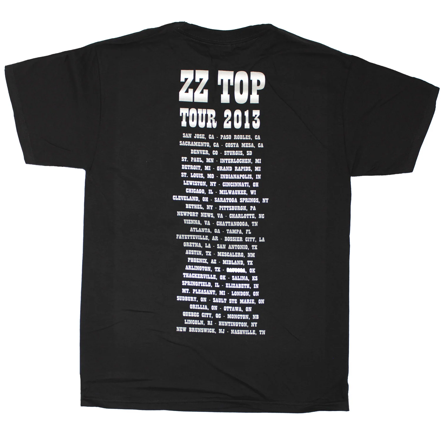 B&W Photo Image 2013 Tour (San Jose - Nashville) T-shirt - Image 2
